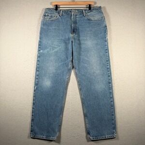 Vintage Polo Jeans Co Ralph Lauren Mens 38x30 Relaxed Fit Blue Denim Jeans 47777